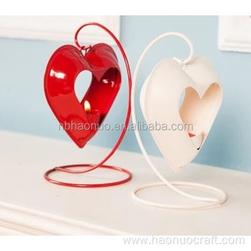 Candelabro de hierro forjado colgante Popular Love Heart